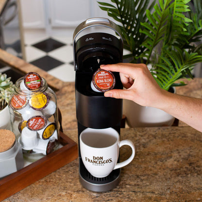 Don Francisco's Blueberry Flavored (12 Pods) Single Cup Coffee Pods, Compatible with Keurig K-Cup Machines