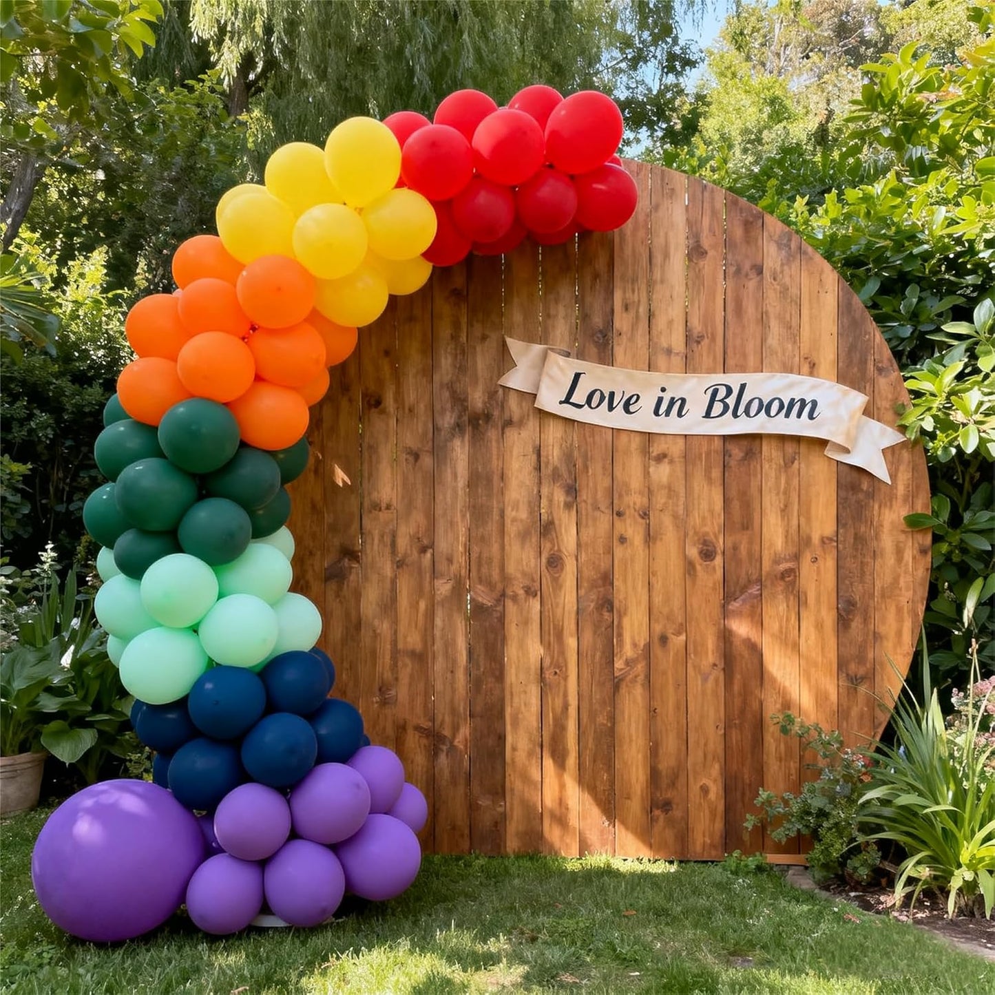 Rainbow Party Balloons by [Brand Name] - 100 Pack of 12-Inch Vibrant Latex Helium Balloons for Birthdays & Weddings