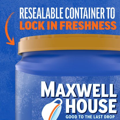 Maxwell House Dark Roast Ground Coffee (24.5 oz Canister)