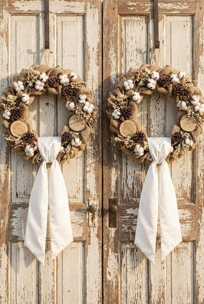 YKW White Rhinestone Wreath Sash - 54x5 Inch Sparkle Ribbon for Christmas & Wedding Decor