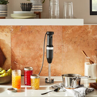 KitchenAid Hand Blender - Variable Speed Control for Perfect Blending | Matte Black Finish