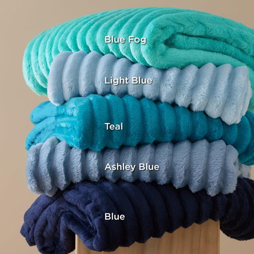 Bedsure GentleSoft Blue Twin XL Blanket for Bed - Cozy Soft Blankets for Women, Cute Small Fleece Throws for Girls, Birthday Gifts for Women Decor Gifts for Mom, Blue Fog, 66x90 Inches