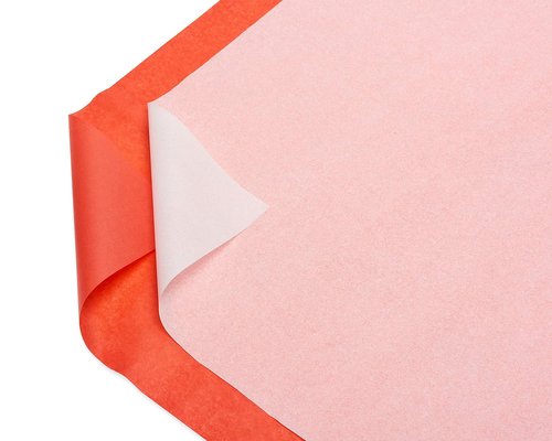 American Greetings Bulk Red and White Tissue Paper - 125 Sheets, 20" x 20" for All Occasions