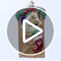 Glass Blown Horse Ornament for Christmas Tree - Stall Scene, Hand-Painted