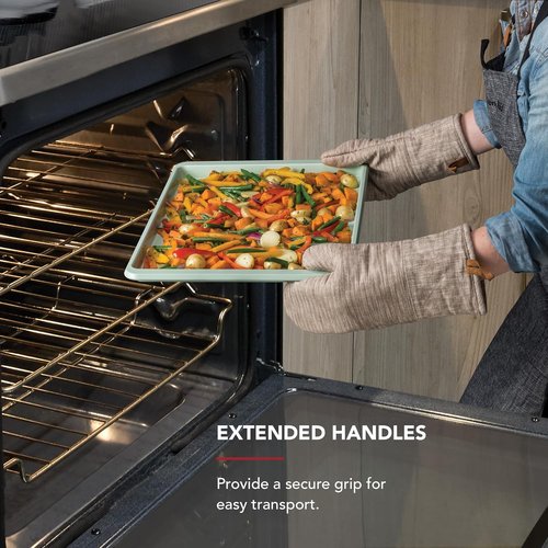 KitchenAid Nonstick Baking Sheet - 13x18in Aluminized Steel | Stylish Pistachio Color