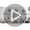 8 Pcs Mini Christmas Wreaths with Bells and Ribbons for Cabinets - Festive Decor
