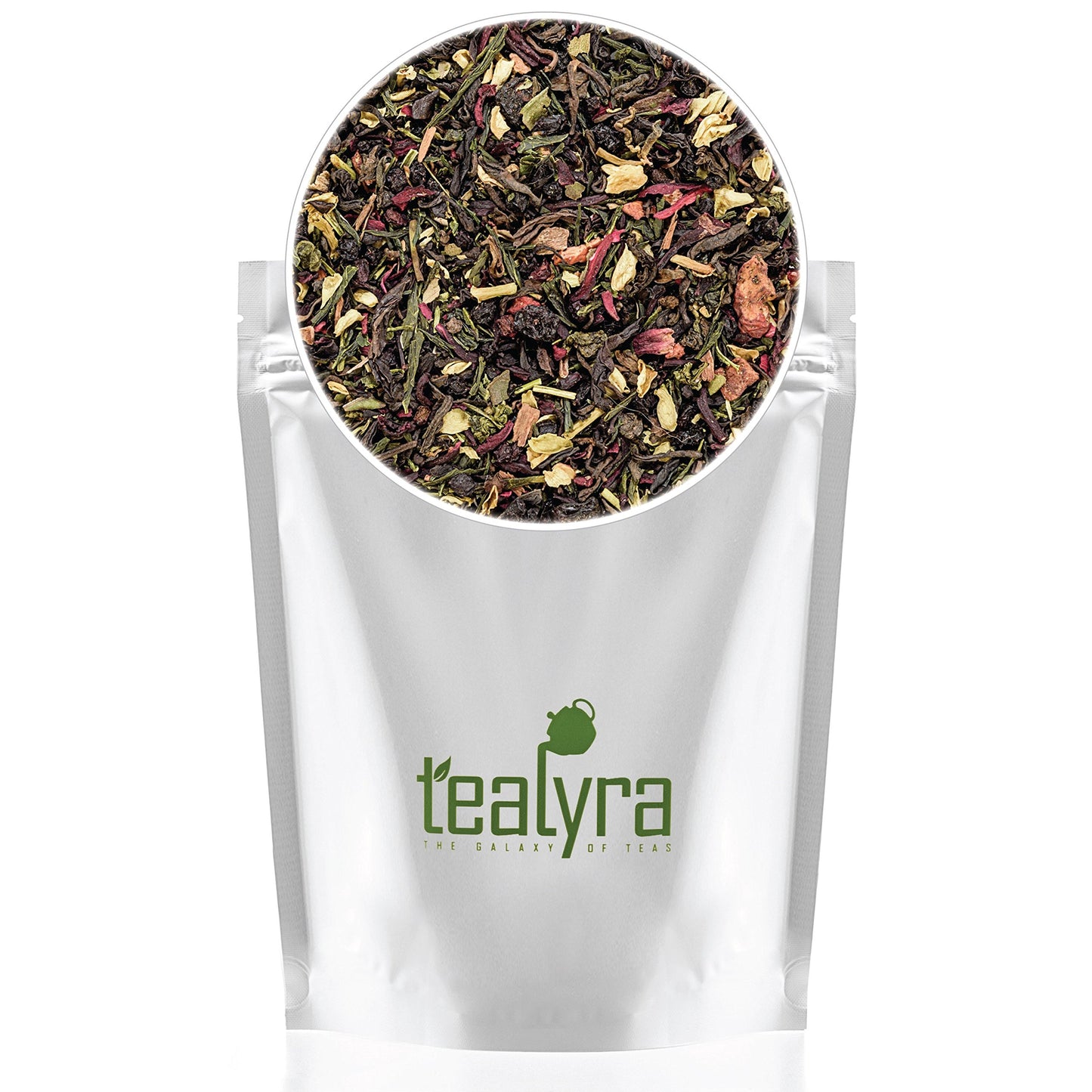 Tealyra - fatBURNER - Wellness Tea Blend - Pu Erh Aged - Japanese Sencha Green Tea - Wu-Yi Oolong - Natural Ingredients - Healthy - Detox Loose Leaf Tea - 220g (8-ounce)