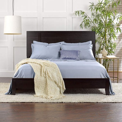 Pure Bamboo Queen Sheets, Genuine 100% Organic Viscose Derived from Bamboo Bed Sheet Set, Luxuriously Soft & Cooling, Double Stitching, 2 Year Quality Promise (Queen, Sterling Blue)