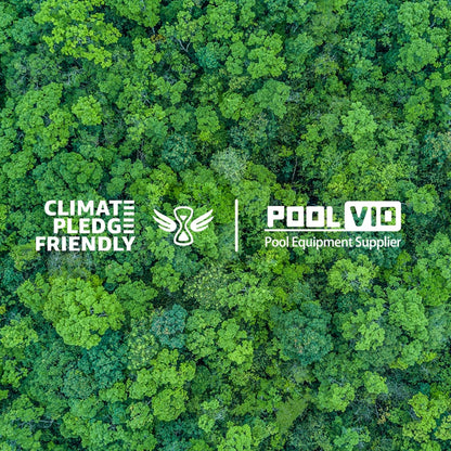 Poolvio 5-in-1 Pool Cleaning Kit - Semi-Deep Skimmer, Aluminum Leaf Rake & 20' Brush with 13ft Pole