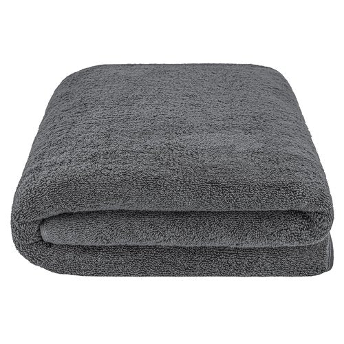 American Soft Linen 100% Cotton 600 GSM Turkish 40x80 Oversized Bath Towel Sheet, Extra Large Adult Towels for Bathroom, Dark Gray Bath Sheet