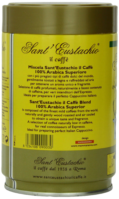 Sant Eustachio Espresso Ground Coffee in Can 8.8oz/250g