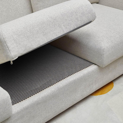 Veken Rug Gripper Pad - Non-Slip 2x4 Ft Area Rug Pad in Thick Dark Grey | Anti-Skid Mat for Hardwood & Tile Floors