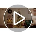 VeriNaTural 6ft Slim Prelit Christmas Tree with Warm White LED Lights