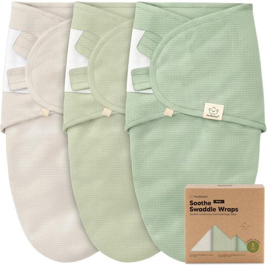 Willow Organic Swaddle Wraps - 3-Pack Baby Sleep Sacks for Newborns 0-3 Months, Soft & Snug Design