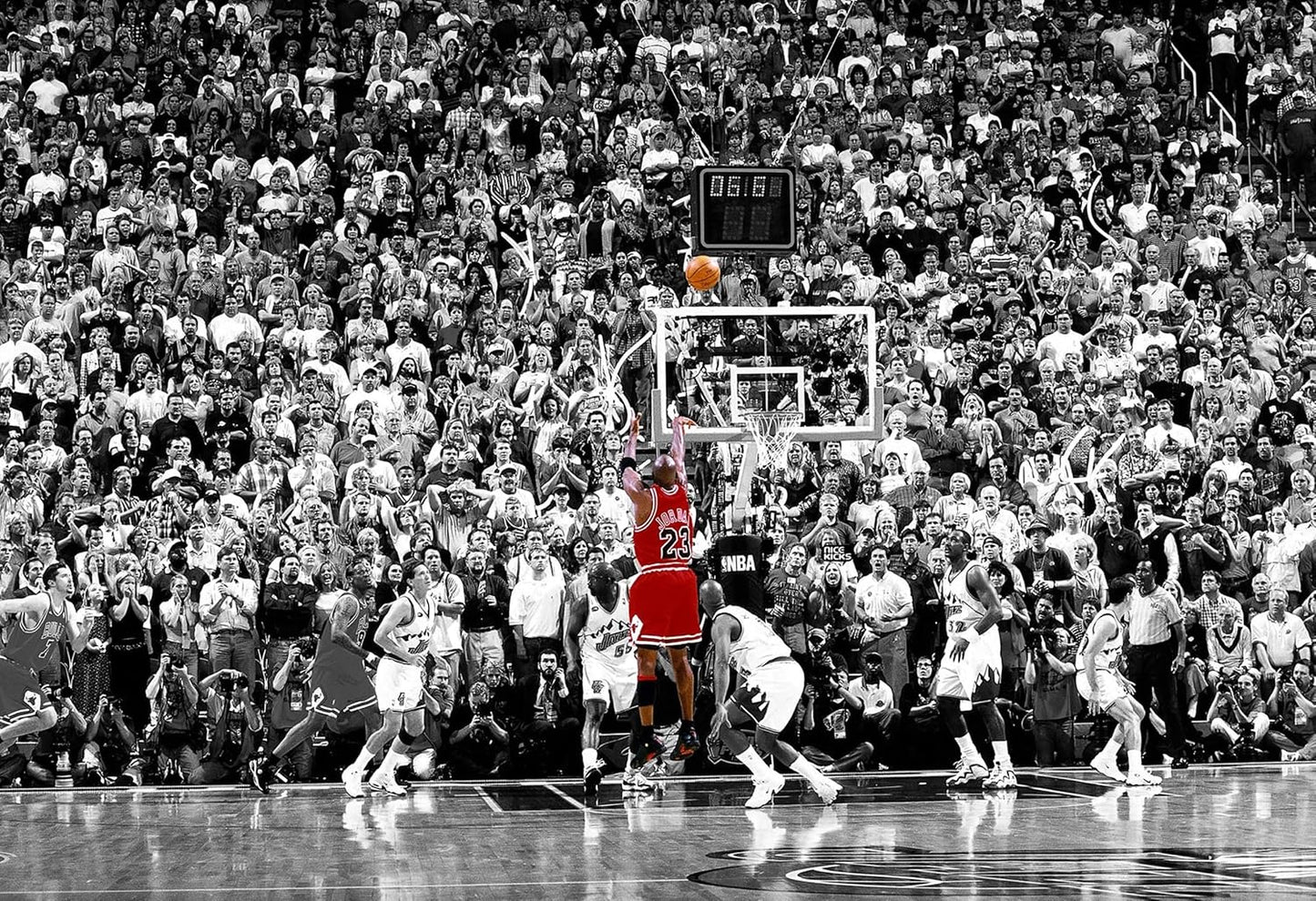 Michael Jordan Large Sports Poster - Unframed Canvas Wall Art Decor (24"x32") for Bedroom & Gym