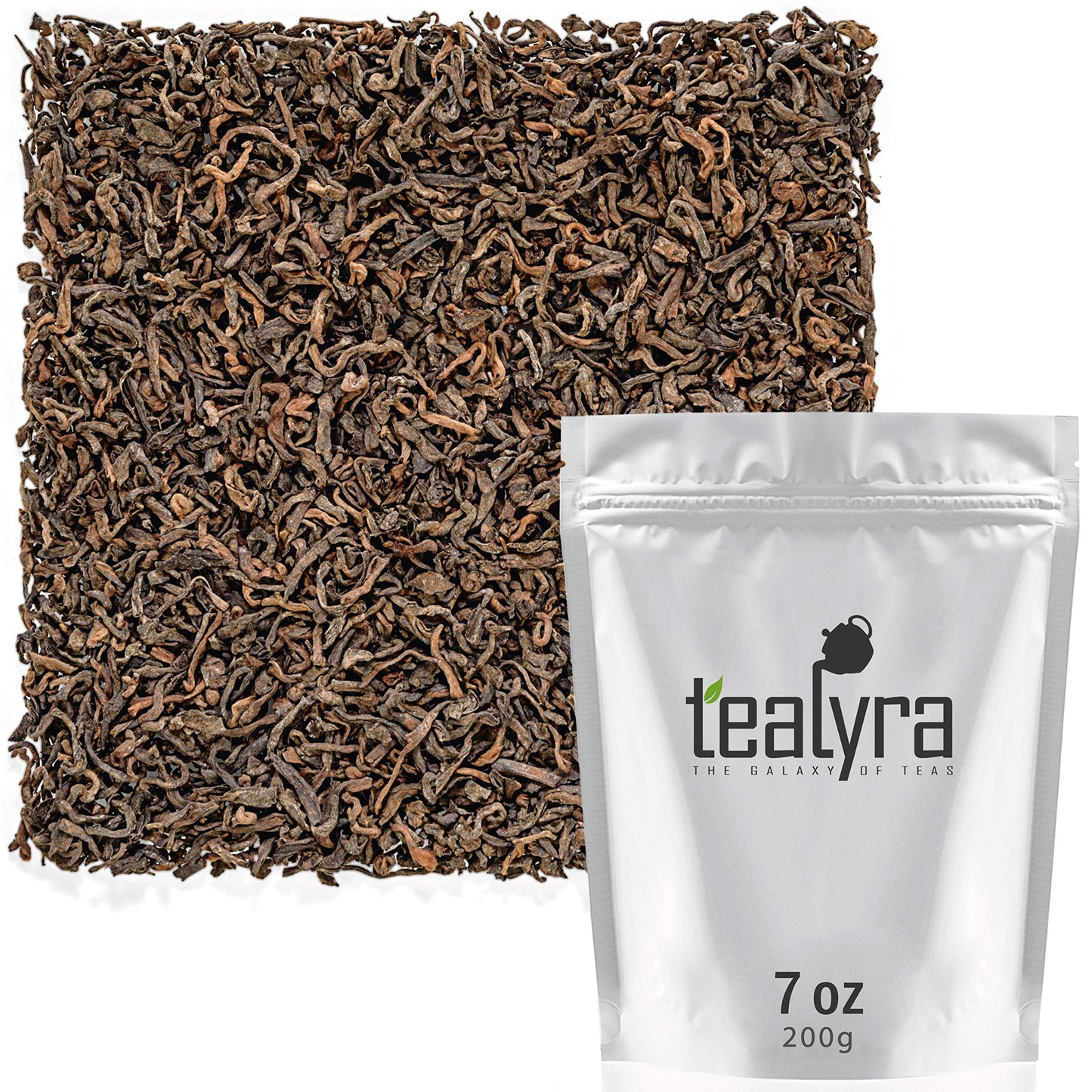 Tealyra - 35 Years Golden Royal Pu-erh Ripe - Rare Guangxi Aged Pu Erh - Loose Leaf Tea - Healthy Tea - Bold Caffeine - 200g (7-ounce)