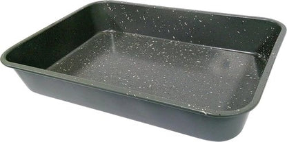 CasaWare Grande Lasagna Roaster Pan - Extra Large 18 x 12 x 3-Inch, Ceramic Coated Non-Stick (Silver Granite)