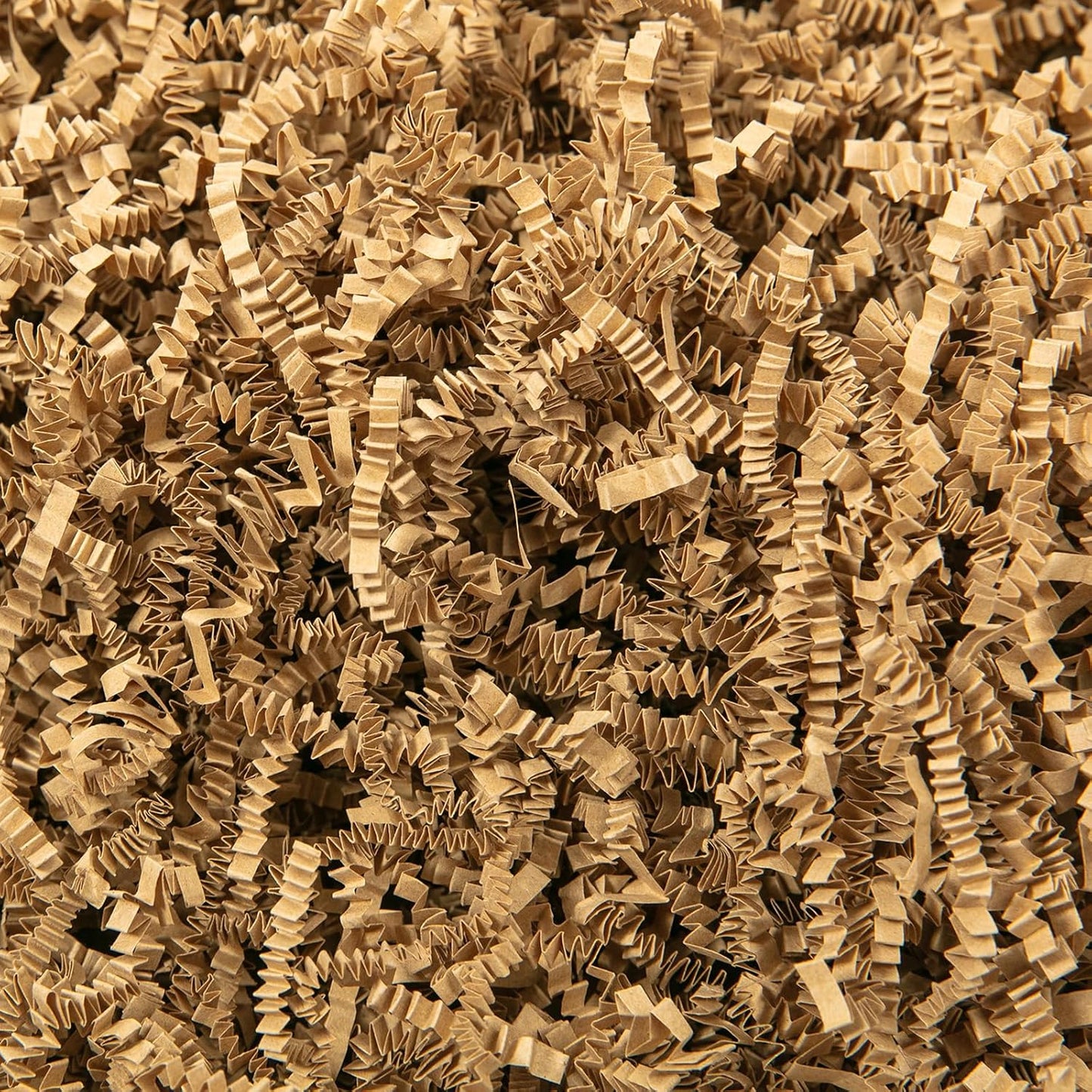Mefleet 1/2 LB Crinkle Cut Paper Shred Filler 8 oz Brown Crinkle Shredded Paper for Gift Box - Gift Basket Bag Filler - Grass Cushion Stuffing for Easter, Mother's day, Birthday Packaging Wrapping