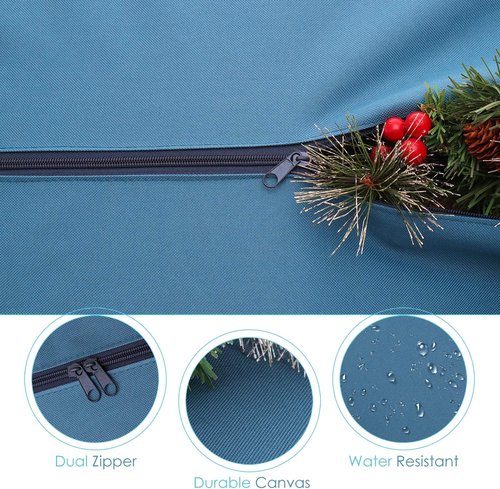 Hearth & Harbor 9 ft Rolling Christmas Tree Storage Bag - Durable Design with Reinforced Handles & Wheels