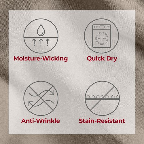 Mellanni Extra Deep Queen Sheets - 4 PC Iconic Collection Bedding - Hotel Luxury, Ultra Soft, Cooling Bed Sheets - Wrinkle, Fade, Stain Resistant (Queen, Tan)