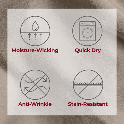 Mellanni Extra Deep Queen Sheets - 4 PC Iconic Collection Bedding - Hotel Luxury, Ultra Soft, Cooling Bed Sheets - Wrinkle, Fade, Stain Resistant (Queen, Tan)