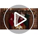 Christmas Stockings 21 Inch Large Knit Fireplace Decor - Red Letter J