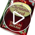 A Christmas Carol Ornament - Blown Glass Mini Book Gift for Book Lovers