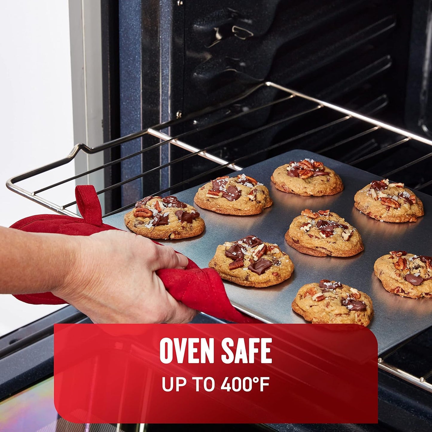 Airbake Ultra Natural Cookie Sheet Set - Durable Non-Stick Design | Perfect for Baking Cookies