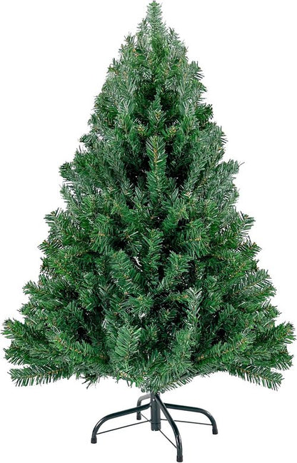 Canadian Fir 4ft Green Christmas Tree - Premium Hinged Artificial Holiday Décor with 320 Tips & Metal Stand