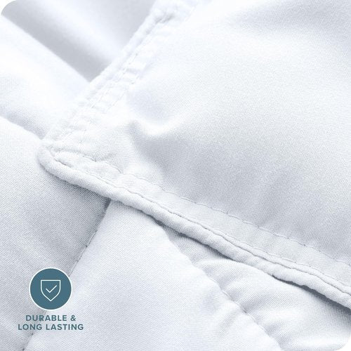 Bare Home Comforter Set - Ultra-Soft - Goose Down Alternative - Premium 1800 Series - All Season Warmth (Twin/Twin XL, White)