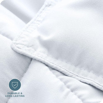 Bare Home Comforter Set - Ultra-Soft - Goose Down Alternative - Premium 1800 Series - All Season Warmth (Twin/Twin XL, White)