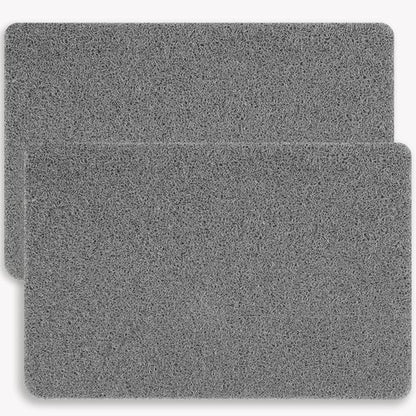 Hargiis Non-Slip Bathtub Mat, 2 Pack Anti Slip Shower Mat, Fast Drying Bathtub Mats, Foot Scrubber Mat, Anti Slip Mat for Tub, Floor, Bathroom, Kitchen, Home, Hotel (Grey 24"×16"+24"×16")