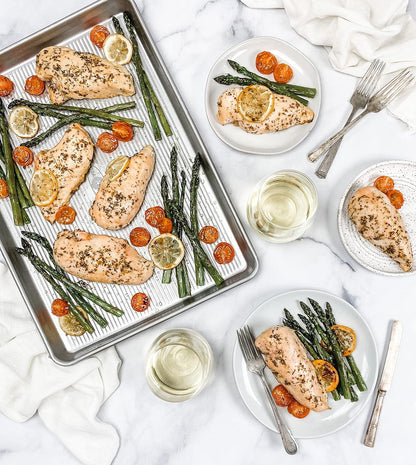 USA Pan Bakeware Extra Large Nonstick Baking Sheet - Heavy Duty, Warp Resistant Aluminized Steel