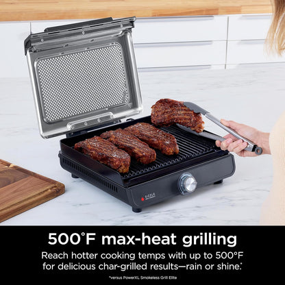 Ninja Electric Griddle & Indoor Grill - Nonstick 14” Cooking Surface for Steak, Burgers & Veggies