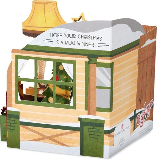 American Greetings Pop-Up Christmas Card - Magic Moments from A Christmas Story | Festive Design