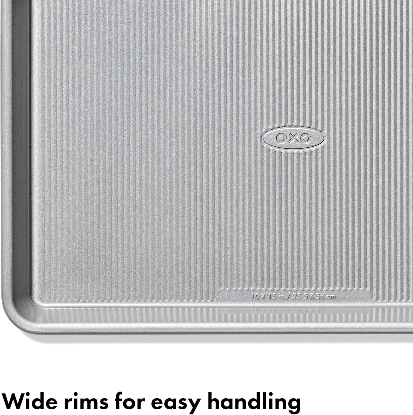 OXO Good Grips Half Sheet Pan - Non-Stick Pro Clear Coated Metal Baking Sheet for Easy Cleanup