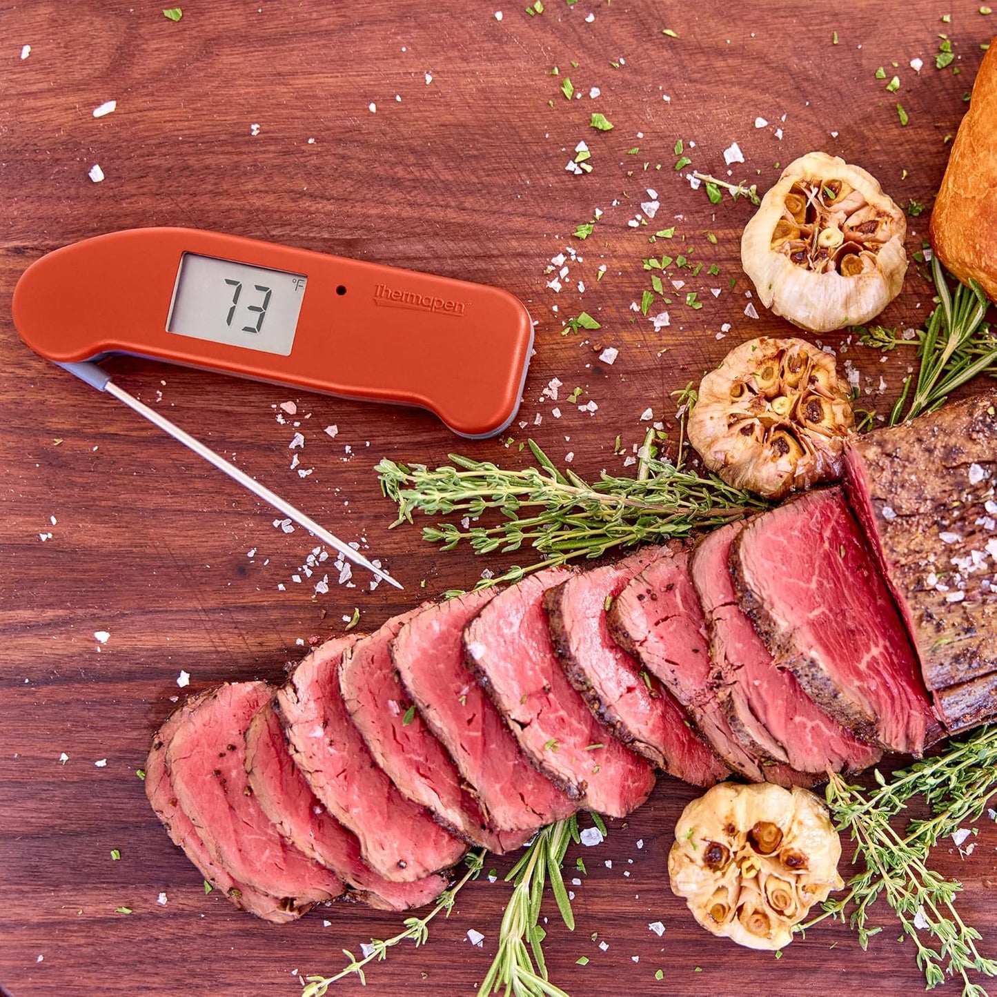 ThermoWorks Thermapen ONE Instant-Read Thermometer - Cayenne Pepper Red, No. 1 Recommended