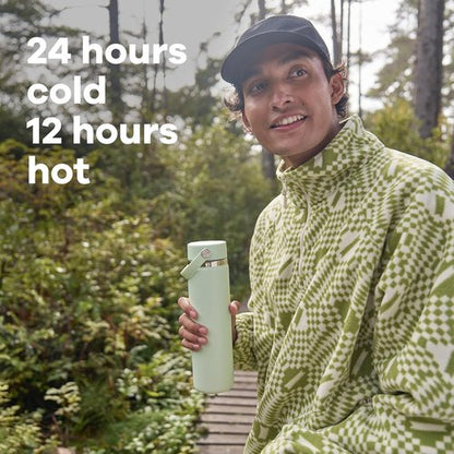 Hydro Flask Water Bottle - Insulated Stainless Steel with Wide Mouth Flex Lid | 40 Oz, Leakproof & Refillable