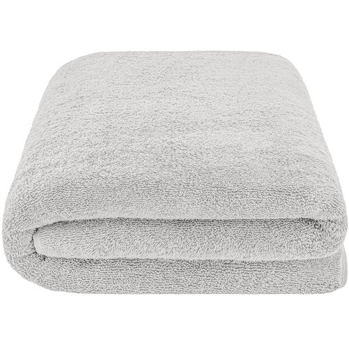 American Soft Linen 100% Cotton 600 GSM Turkish 40x80 Oversized Bath Towel Sheet, Extra Large Adult Towels for Bathroom, Silver Gray Bath Sheet