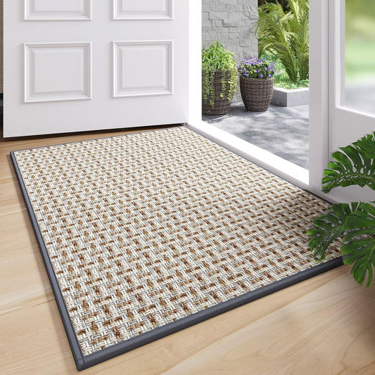 Regine Switzerland Door Mat - Indoor Entrance Dirt Resistant & Absorbent | 17"x30" Gray Non-Slip Design