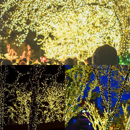 WATERGLIDE 328 FT Extra Long Fairy String Lights - 1000 LED Waterproof Outdoor Decor | Warm White