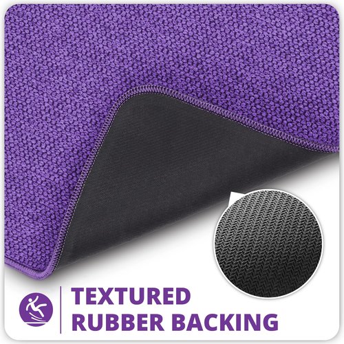 Bosap Bath Mat,Ultra Thin Bathroom Runner Rugs,Large Bath Mats for Bathroom,Quick Dry,Non-Slip,Machine Washable,Low Pile,Bath Rug,Shower Outside,Sink,Home Decor Accessories.Purple,2'x6'(24x72inch)