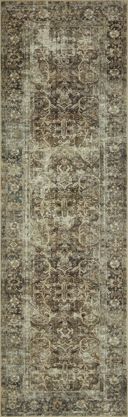 Loloi Magnolia Home by Joanna Gaines Sinclair Collection SIN-01 Pebble/Taupe 2'-3" x 7'-6", .25" Pile Height, Machine Washable, Runner Rug
