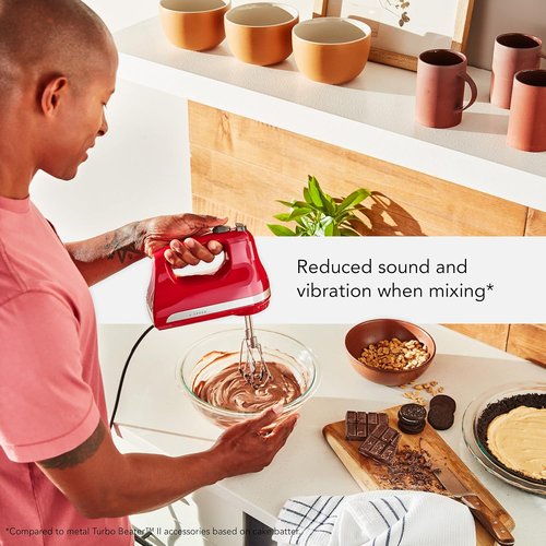 KitchenAid 6-Speed Hand Mixer - Flex Edge Beaters for Effortless Mixing | KHM6118