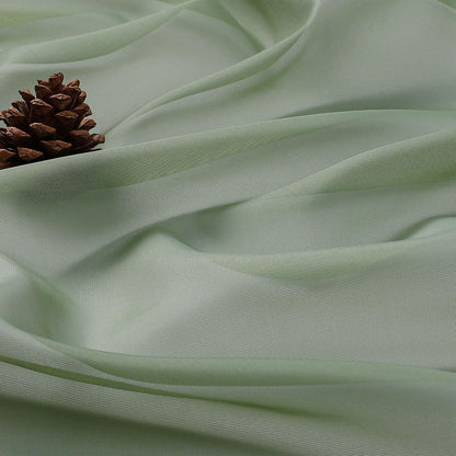 OWENIE Sheer Sage Green Curtains, Sheer Curtains 63 inch Length 2 Panels Set, Rod Pocket Voile Fimly Sheer Drapes for Living Room Bedroom, 2pcs, Sage Green, Each 59" W x 63" L