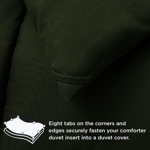Bedsure Comforter Duvet Insert - All-Season Twin XL Quilted Down Alternative Bedding | Olive Green, 92 x 68 Inches