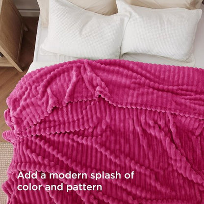 Bedsure GentleSoft Hot Pink Full Blanket - Cozy Soft Throw for Women | Large 84x90 Inches