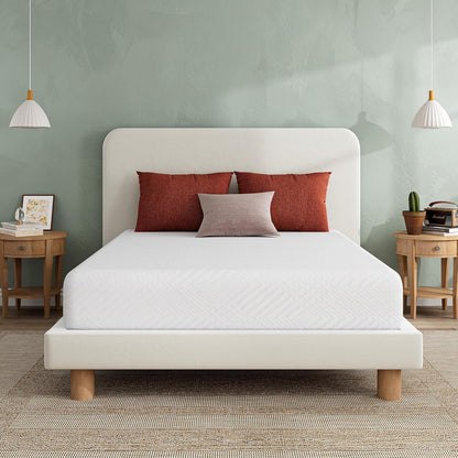 MLILY EGO Twin Mattress - Green Tea Memory Foam with Cooling Gel | Fiberglass-Free & CertiPUR-US Certified
