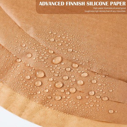 Teenyyou 40 Pcs Round Parchment Paper Liners - 20 Inch Disposable Baking Sheets for Dutch Ovens, Air Fryers & BBQ