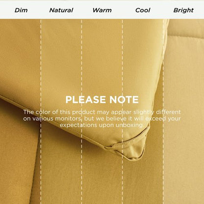Bedsure Comforter Duvet Insert - Quilted Comforters Twin Size, All Season Duvet, GentleSoft Down Alternative Bedding Blanket, with 8 Tabs, Gifts for Women/Men, Mustard Yellow, Twin 88 x 68 Inches